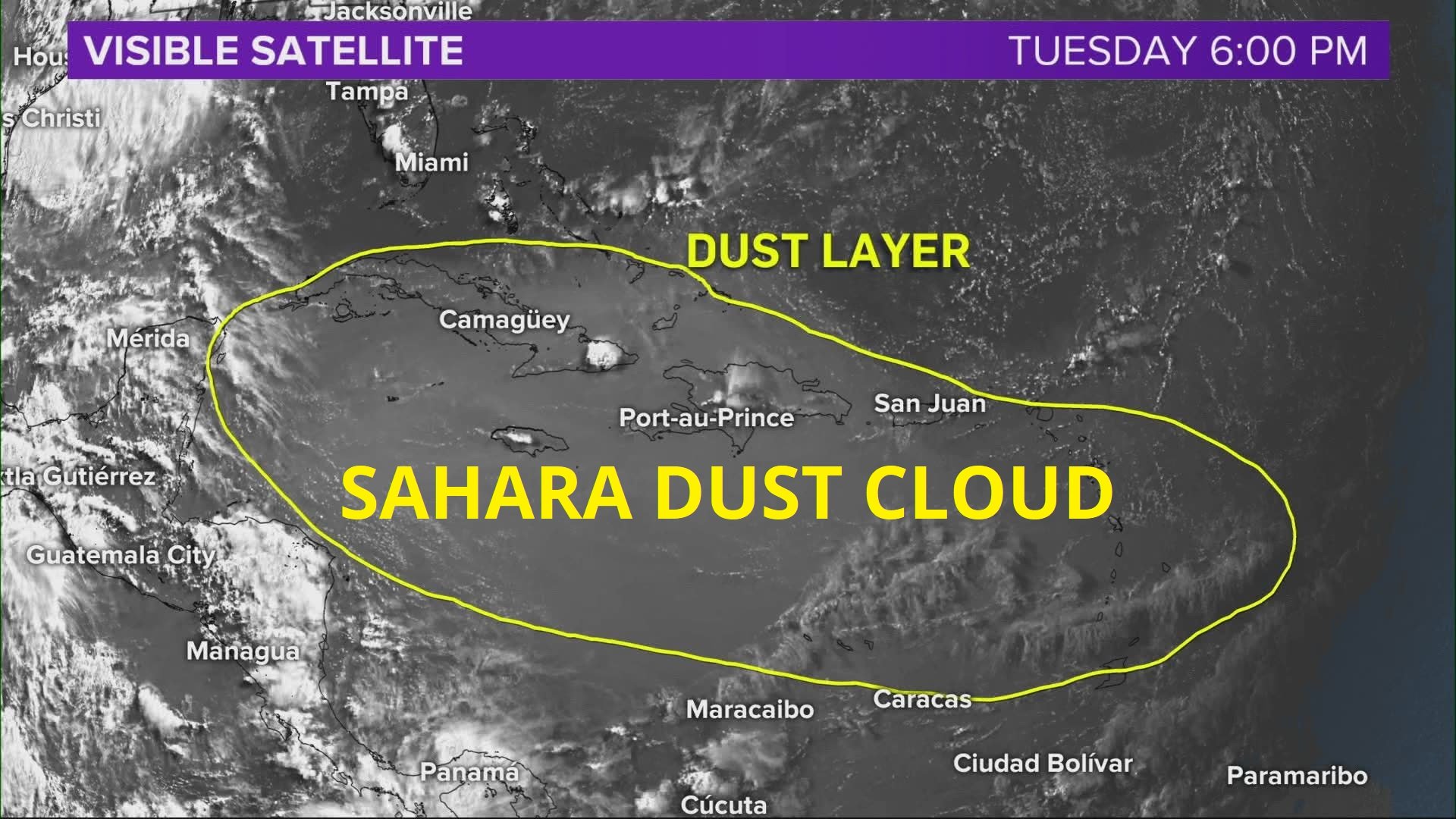 sahara dust cloud
